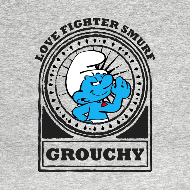 Grouchy - Love Fighter Smurf by penCITRAan